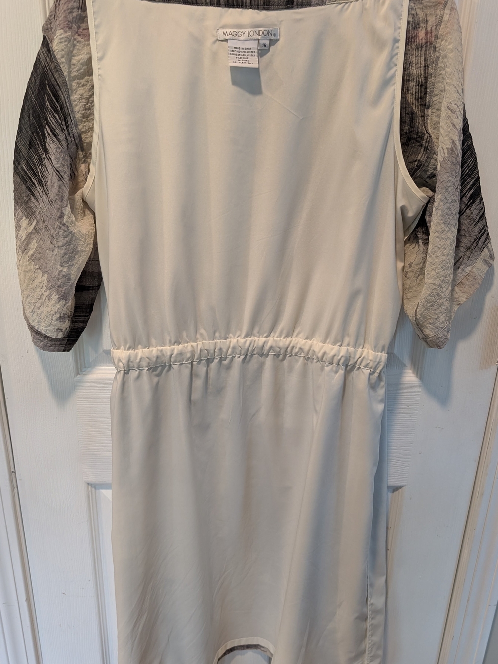 NWOT Maggy London Watercolor Belted Dress Size 16 - Picture 9 of 13